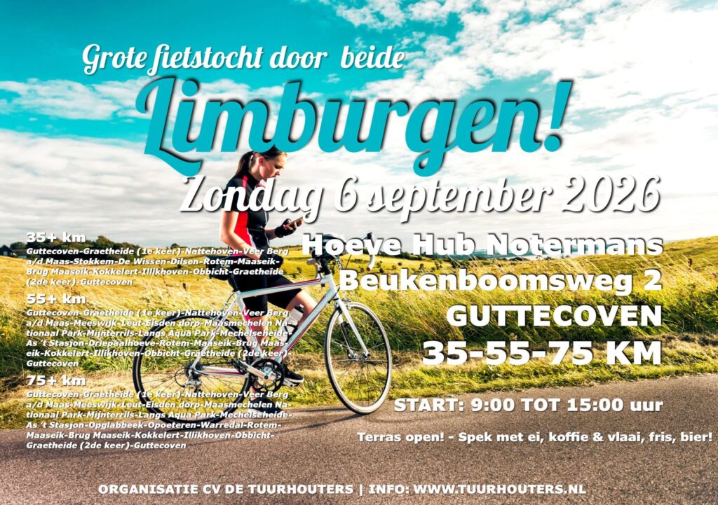Grote fietstocht door beide Limburgen